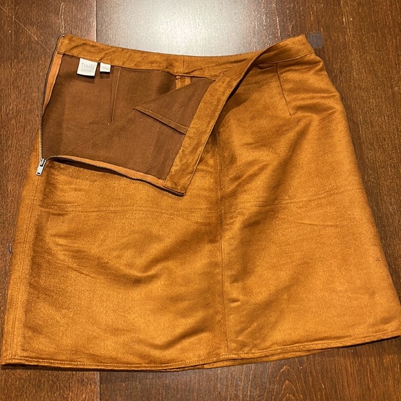 Suede Mini Skirt - Picture 3 of 4